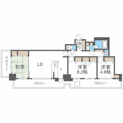 西新ﾃﾝｸﾞｯﾄﾞｼﾃｨ BRISTOL 間取り