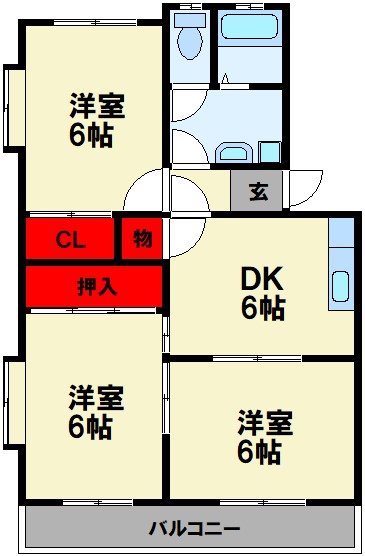 コーポラス高雄 間取り