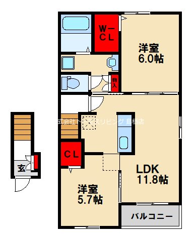 カトレアスウィート 福岡・佐賀の賃貸物件・お部屋探しはトーマスリビングまで