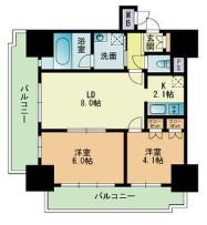 RJRプレシア吉塚駅前 間取