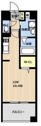 LIBTH天神東Ⅱ 間取り