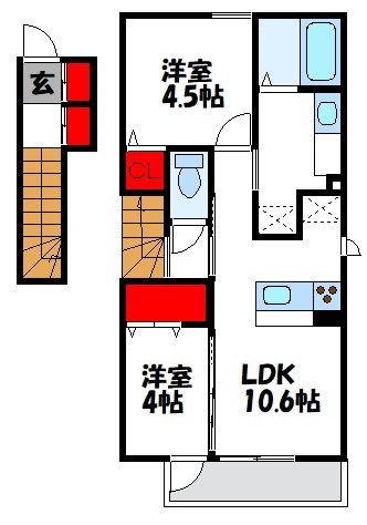 KISHI　HEIGHTS 間取図
