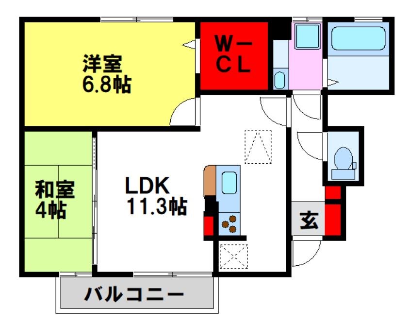 ドエル古賀弐番館 反転型