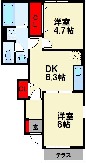 クレインフィールドⅡ 間取り