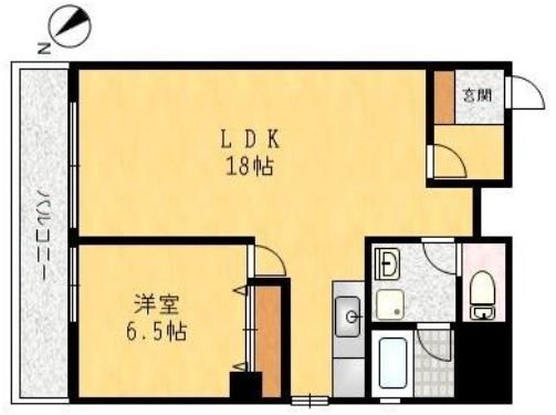 ヨシヅミハイツ古渓 間取り図