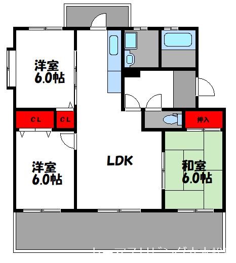 グランシエル城南 間取り