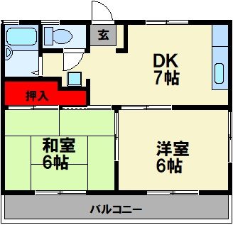 第２コーポラス枝国 間取り