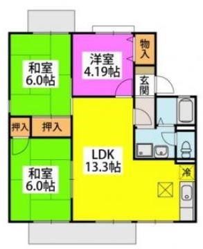 セジュール・ウィング 間取り