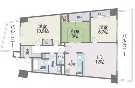 アイランドシティ・インフィニガーデン　サウス棟 間取り図