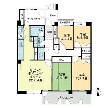 シーサイドももちヴェルデコート２番館  間取り