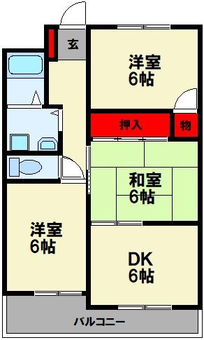 サンヒルズ川島 間取り
