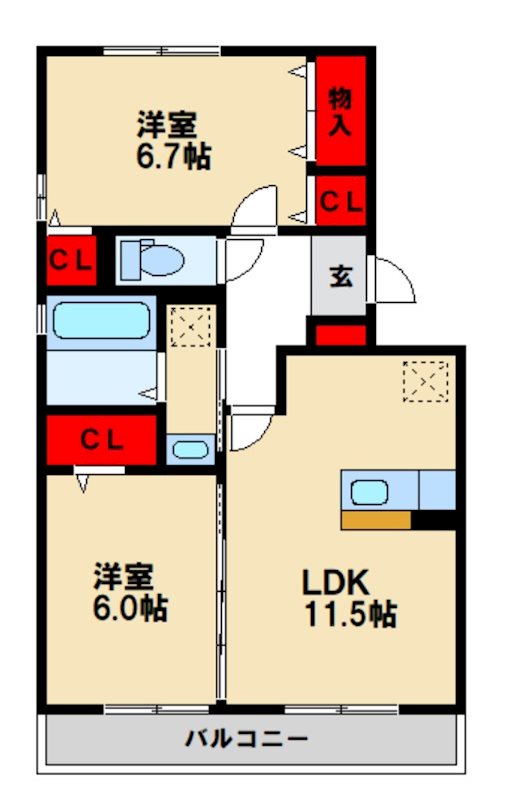 カーサルーチェ 間取り