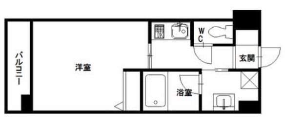 エムティースクエア吉塚駅前 間取図※反転の場合あり