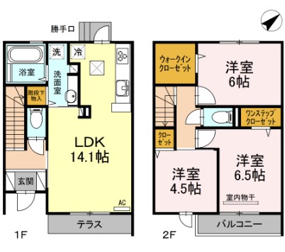 セルジェ竹下　Y館 間取図　
