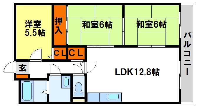 ウイング都府楼南 間取り図