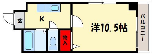 アネモス春日原 間取り　※現状優先