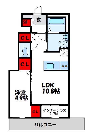 グランド　ウッズ　クッチーナ 間取り
