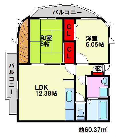 グランシャリオ２１ 間取図