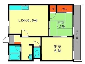 アミ春日原 間取図