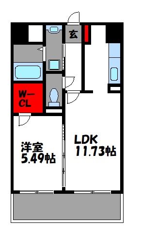 セゾンドール貝塚 間取り図
