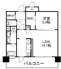 エンクレストGRAN博多駅前 間取り図です。