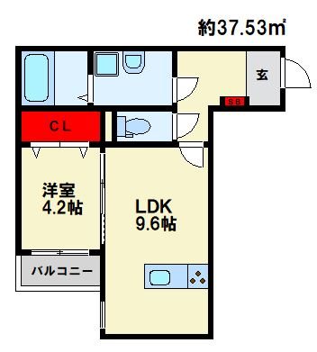 ケーエス博多駅南Ⅰ 間取り　※現状優先