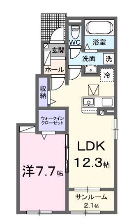グラン・リーオK  間取り