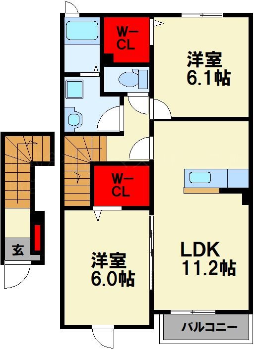 ラマージュ A 間取り