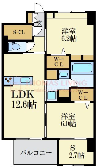 BLESS 南福岡駅前 間取り