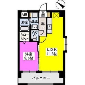 ウエストビレッジ大橋 間取り