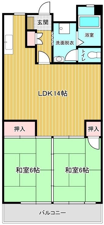 九サンビル 間取り　※現状優先