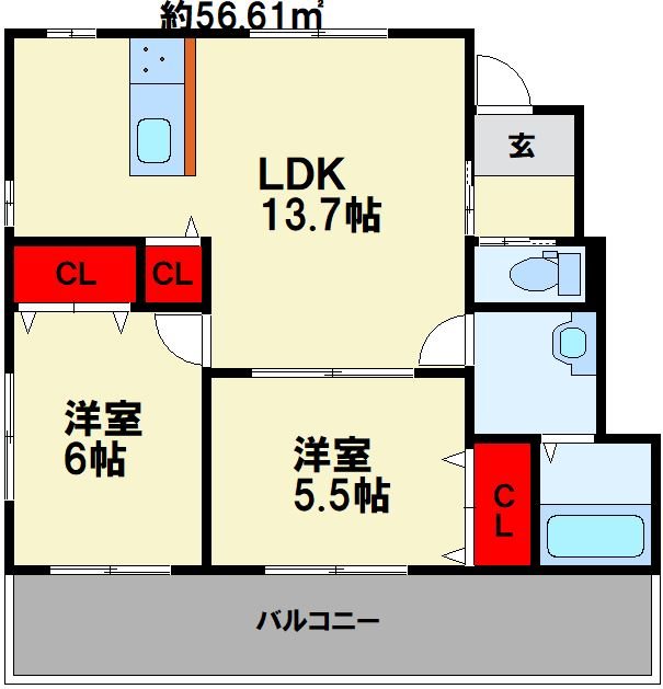 フォーリア・オット小正 間取り