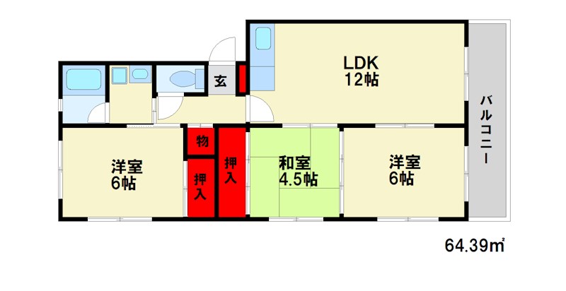 ディナスティ 間取図　※現状優先