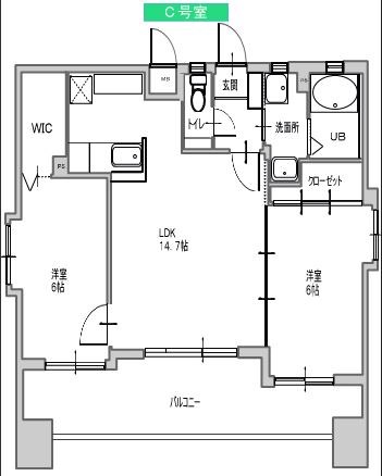 サンシティ博多 間取りです。