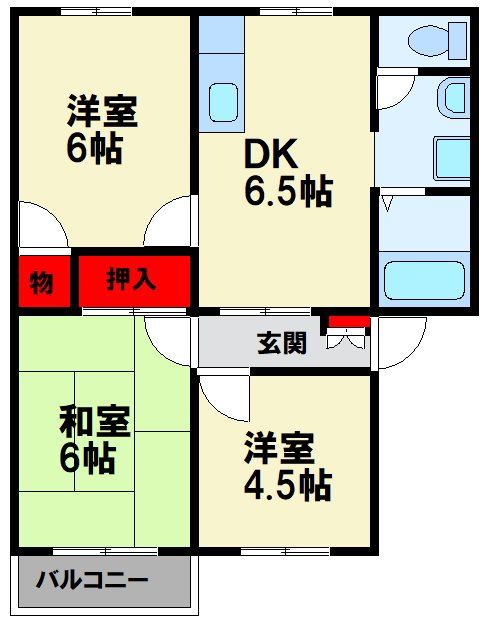 グリンアベニュー Ⅱ 間取り