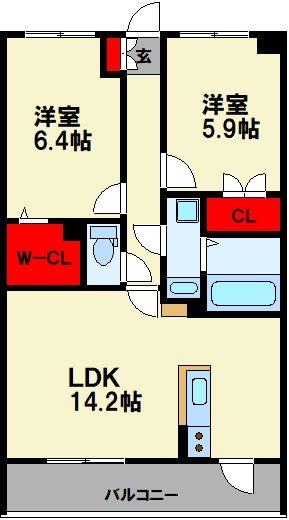 エストラーダ天道 間取り