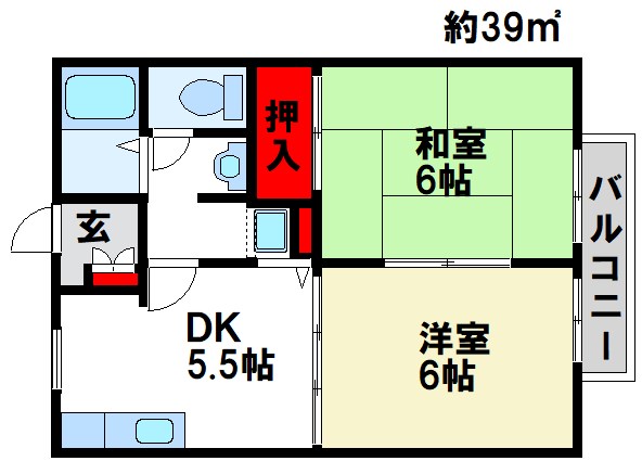 コンフォーレ梅山 間取り
