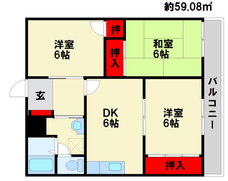 三宝ビル 間取り　※現状優先