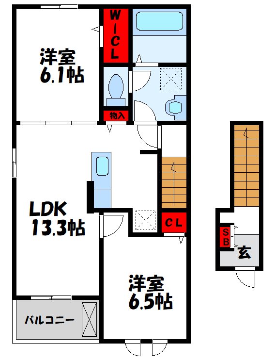 グラッドネス志免東Ⅱ 間取り