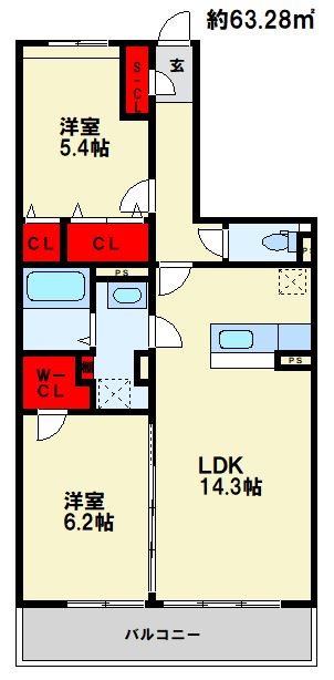 アリビオ春日野 間取り　※現状優先