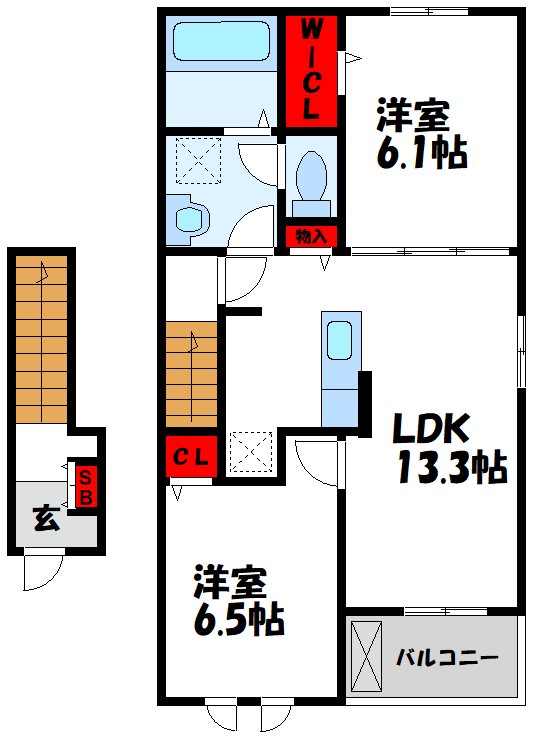 グラッドネス志免東Ⅱ 間取り