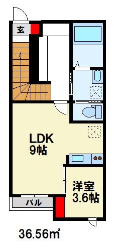 eclat closette二日市（エクラ　クローゼット） 間取り