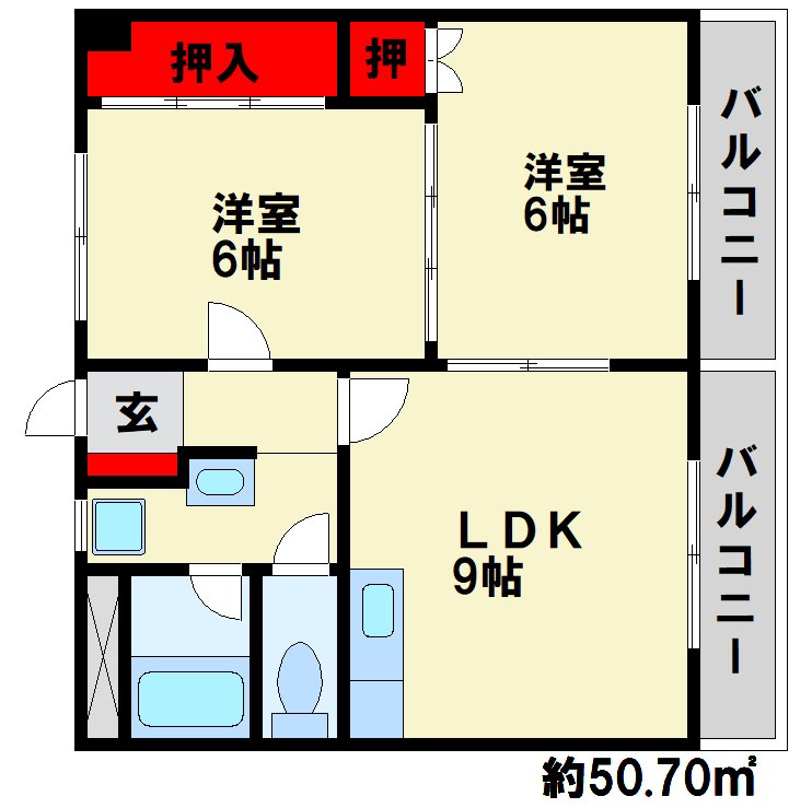 エステートピア 間取図　※現状優先