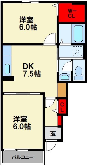 ラスティングハーモニー B棟 間取り