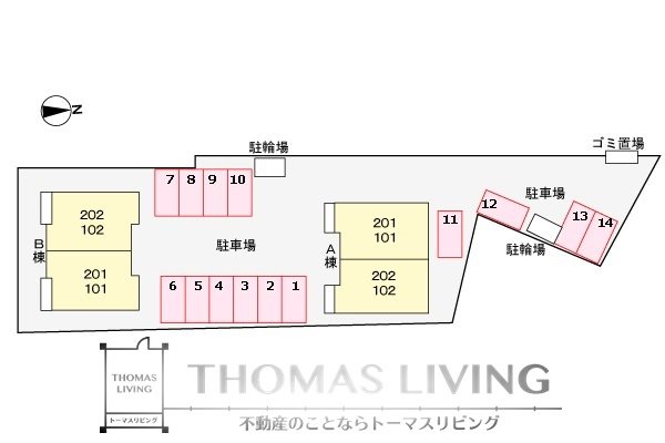 サニーコート川島 B 駐車場