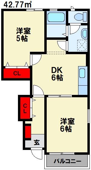 グラシュプレーヌⅢ 間取り