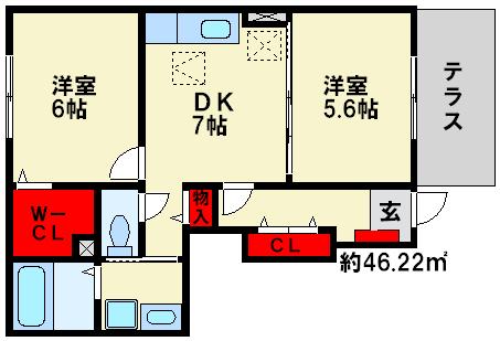 サンリットパーク春日 間取図