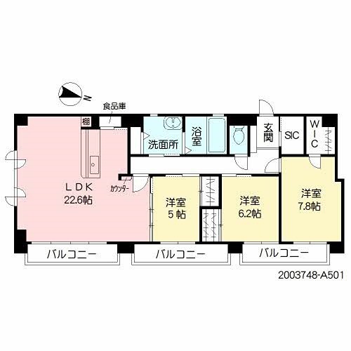 E・Maison　Nishijin 間取り