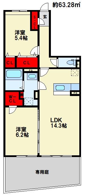 アリビオ春日野 間取り　※現状優先