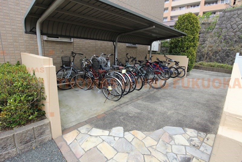 ロイヤルブルーB棟 駐輪場　筑紫野市・太宰府市の賃貸物件はトーマスリビング二日市店へ